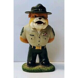 Vtg Hamilton Collection Up Close & Personal USMC Bulldog Figurine Barking Orders